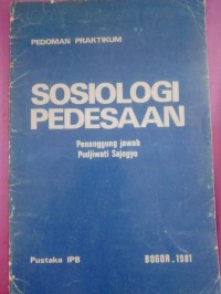Image of Pedoman Praktikum Sosiologi Pedesaan