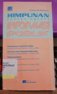 Image of Himpunan Undang-undang Informasi Publik