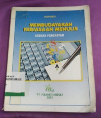 Image of membudayakan kebiasaan menulis