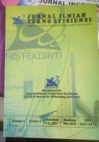 Image of JURNAL ILMIAH TEKNO EFISIENSI