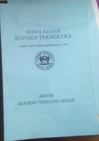 Image of MODUL KULIAH KONSEP TEKNOLOGI