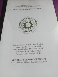 Image of GARIS GARIS BESAR PROGRAM PENGAJARAN GBPP DAN SATUAN ACARA PERKULIAHAN SAP