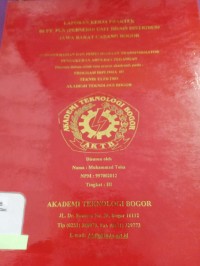 Image of LAPORAN KERJA PRAKTEK DI PT PLN PERSERO UNIT BISNIS DISTRIBUSI JAWA BARAT CABANG BOGOR