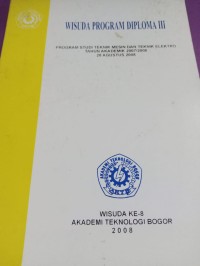 Image of PROGRAM STUDI TEKNIK MESIN DAN TEKNIK ELEKTRO