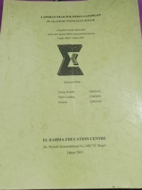 Image of LAPORAN PRAKTEK KERJA LAPANGAN