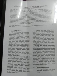 Image of PERAWATAN SISTEM KONTROL ELEKTRONIK YAMAHA MIO J