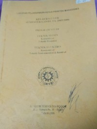 Image of laporan pelaksanaan kerja praktek mahasiswa