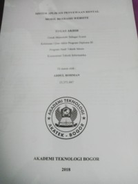 Image of sistem aplikasi penyewaan rental mobil berbasis webite