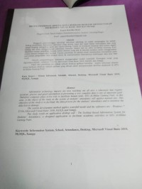 Image of sistem informasi absensi siswa berbasis dekstop mengunakan microsoft