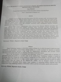 Image of rancang bangun website responsive profil akademi teknologi