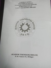 Image of laporan kerja upt perpustakaan