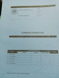Image of STANDAR KURIKULUM