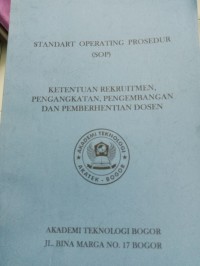 Image of STANDAR OPERATING PROSEDUR