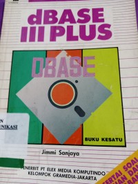 Image of SERI PELAJARAN KOMPUTER DBASE III PLUS