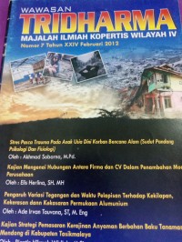 Image of WAWASAN TRIDHARMA MAJALAH ILMIAH KOMPERTIS WILAYAH IV