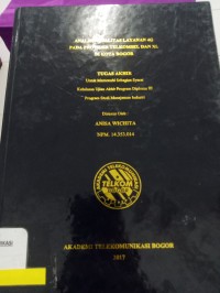 Image of TUGAS AKHIR : ANALISIS KUALITAS LAYANAN 4G PADA PROVIDER TELKOMSEL DAN XL DI KOTA BOGOR