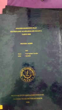 Image of TUGAS AKHIR : ANALISIS MARKETING PLAN 94,5 RADIO ALAIKASSALAM JAKARTA tahun 2008