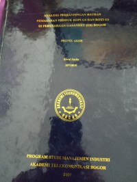 Image of tugas akhir analisis perbandingan bauran pemasaran produk kopi gs dan roti s di perusahaan gasandry gs bogor