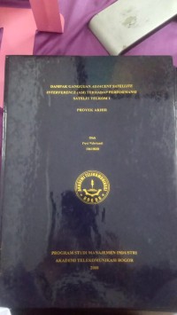 Image of TUGAS AKHIR : DAMPAK GANGGUAN ADJACENT SATELLITE INTERFERENCE (ASI) TERHADAP PERFORMANSI SATELIT TELKOM 1