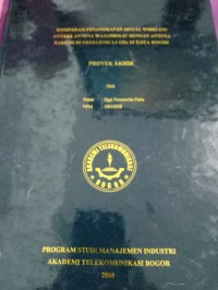 Image of TUGAS AKHIR KOMPARASI PENANGKAP[AN SINYAL WIRELESS ANTARA ANTENA WAJANBOLICE DENGAN ANTENA KALENG DI FREKUENSI 2,4 GHZ DI KOTA BOGOR