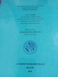 Image of TUGAS AKHIR ANALISIS KUALITAS PELAYANAN BUS KAMPUS IPB UNIVERSITY BOGOR INDONESIA