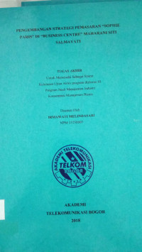 Image of TUGAS AKHIR : PENGEMBANGAN STRATEGI PEMASARAN 