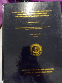 Image of TUGAS AKHIR : FUNGSI MANAJEMEN PUSAT PELAYANAN PESAN SINGKAT (SHORT MESSAGE SERVICE CENTRE) UNTUK MENANGGULANGI KEMACETAN DI KOTA DEPOK