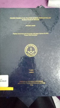 Image of PROSES PEMBUATAN FEATURE RUBRIK FEMALE DALAM HARIAN RADAR BOGOR