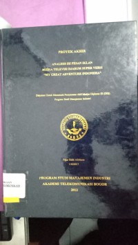 Image of ANALISIS ISI PESAN IKLAN MEDIA TELEVISI DJARUM SUPER VERSI MY GREAT ADVENTURE INDONESIA