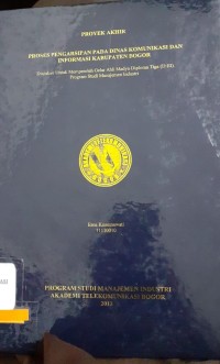 Image of proses pengarsipan pada dinas komunikasi dan informasi kabupaten bogor