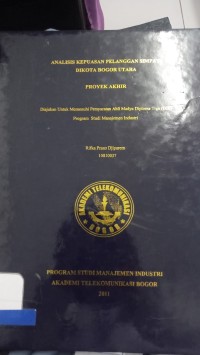 Image of ANALISIS KEPUASAN PELANGGAN SIMPATI DI KOTA BOOR UTARA