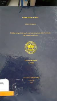 Image of SISTEM KERJA AC SPLIT