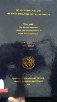 Image of DAYA TARIK IKLAN TELEVISI TEH PUCUK HARUMVERSI ULAT KALAH REBUTAN