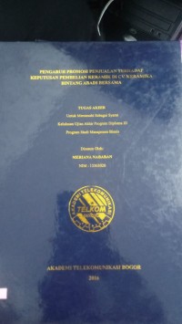 Image of PENGARUH PROMOSI PENJUALAN TERHADAP KEPUTUSAN PENBELIAN KERAMIK DI CV. KERAMIK BINTAN ABADI BERSAMA