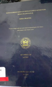 Image of SISTEM KOREKSI KEMASAN DENGAN SERVO MOTOR PADA MESIN PILLOWPACK 6S