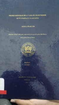 Image of PROSES BONGKAR MUAT BARANG ELEKTRONIK DI PT.SVARNA DIPA JAKARTA