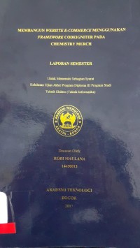 Image of MEMBANUN WEBSITE E-COMMERCE MENGGUNAKAN FLAMEWORK CODEIGNITER PADA CHEMISTRY MERCH