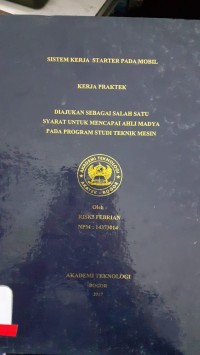 Image of SISTEM KERJA STARTER PADA MOBIL