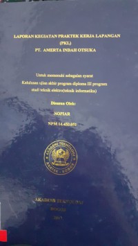 Image of LAPORAN KEGIATAN PRAKTEK KERJA LAPANGAN (PKL)