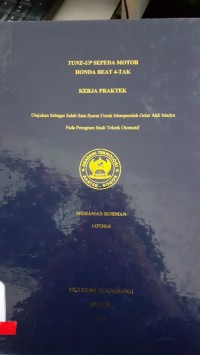 Image of TUNE-UP SEPEDA MOTOR HONDA BEAT 4-TAK