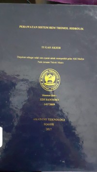 Image of PERAWATAN SISTEM REM TROMOL HIDROLIK