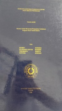 Image of STUDI EVALUASI KEBUTUHAN DAYA LISTRIK PADA SEBUAH PERUMAHAN