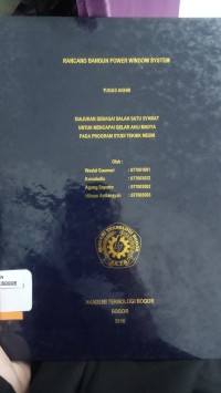 Image of RANCANG BANGUN POWER WINDOW SYSTEM