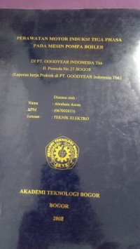 Image of PERAWATAN MOTOR INDUKSI TIGA PHASA PADA MESIN POMPA BOILER