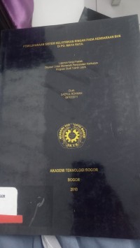 Image of PEMELIHARAAN SISTEM KELISTRIKAN RINGAN PADA KENDARAAN BUS DI PO. MAYA RAYA