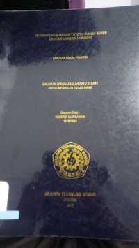 Image of SPOORING KENDARAAN TOYOTA KIJANG SUPER DENGAN CAMERA 3 DIMENSI