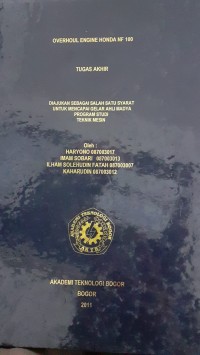 Image of OVERHOULE ENGGINE HONDA NV 100