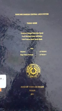 Image of RANCANG BANGUN CENTRAL LOCK SYSTEM