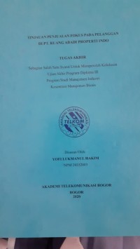 Image of TINJAUAN PENJUALAN FOKUS PADA PELANGGAN DO PT. RUANG PROPERETI INDO