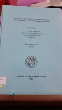 Image of EFEKTIVITAS KOMUNIKASI PADA REKAM MEDIS DI RUANG PERAWATAN UMUM RS HERMINA DEPOK